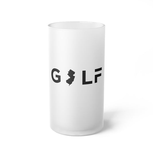 Golf Collection: Frosted Glass Beer Mug