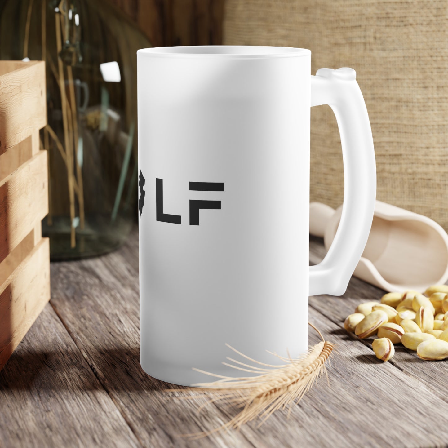 Golf Collection: Frosted Glass Beer Mug