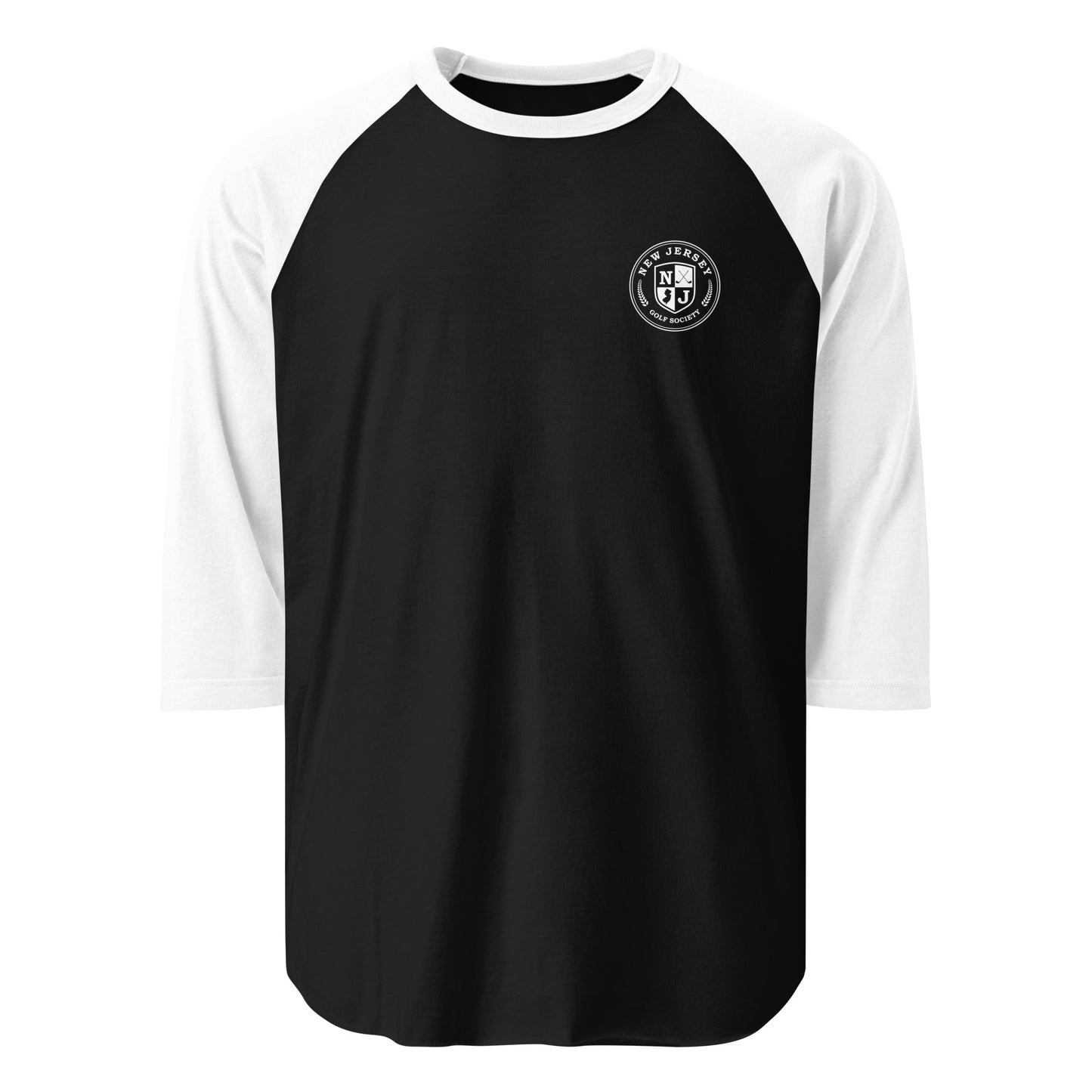 Shield 3/4 Sleeve Shirt - White Logo (5 Color Options)