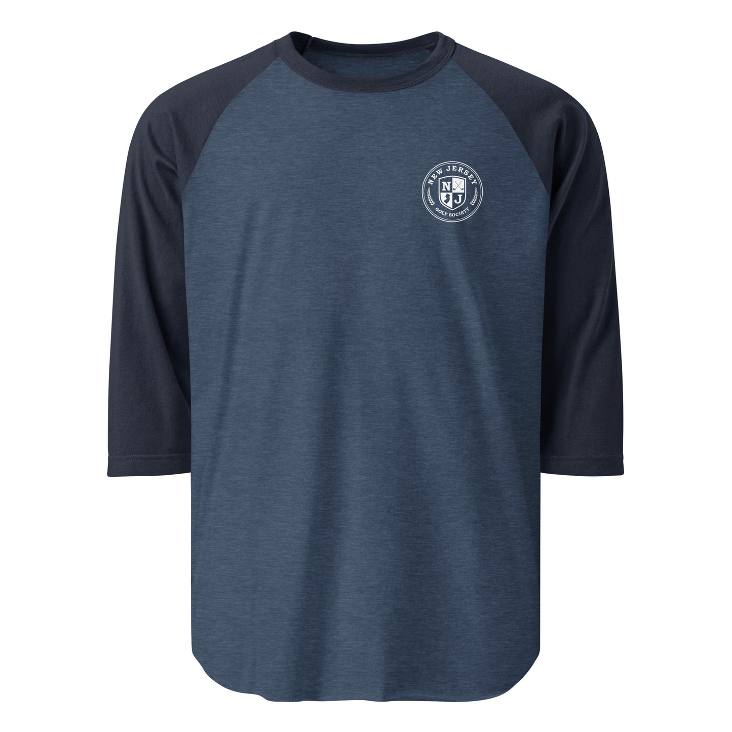 Shield 3/4 Sleeve Shirt - White Logo (5 Color Options)