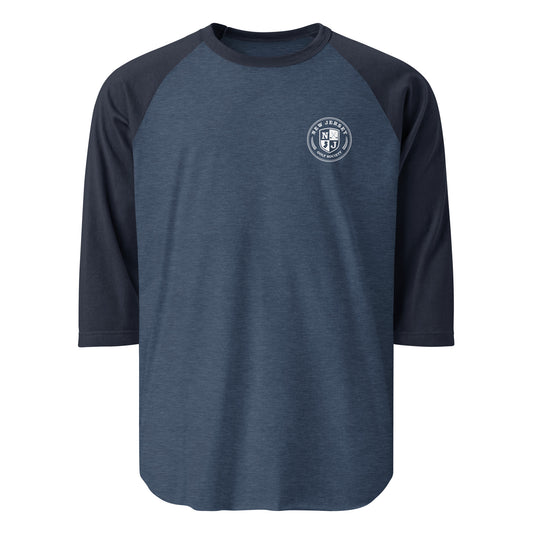 Shield 3/4 Sleeve Shirt - White Logo (5 Color Options)