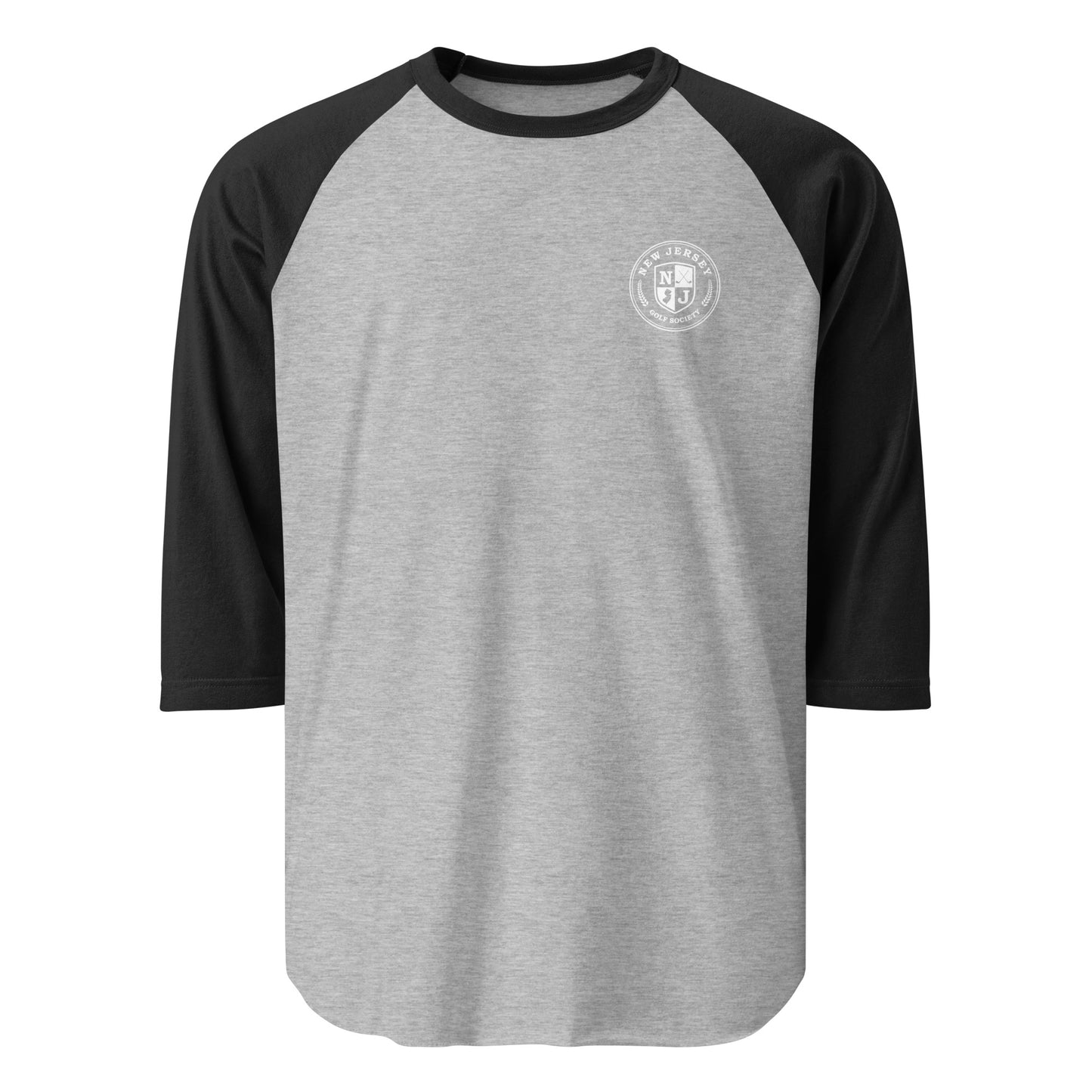 Shield 3/4 Sleeve Shirt - White Logo (5 Color Options)