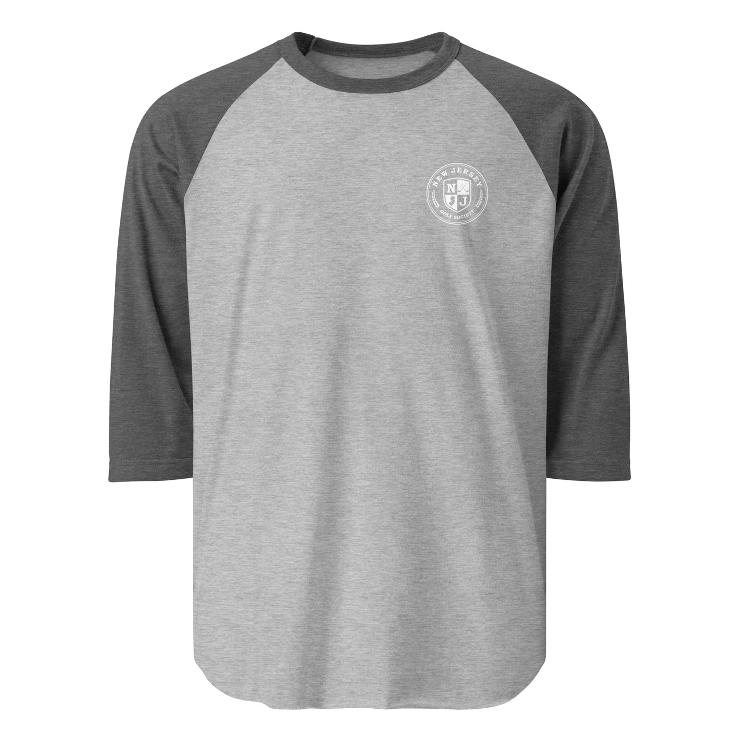 Shield 3/4 Sleeve Shirt - White Logo (5 Color Options)